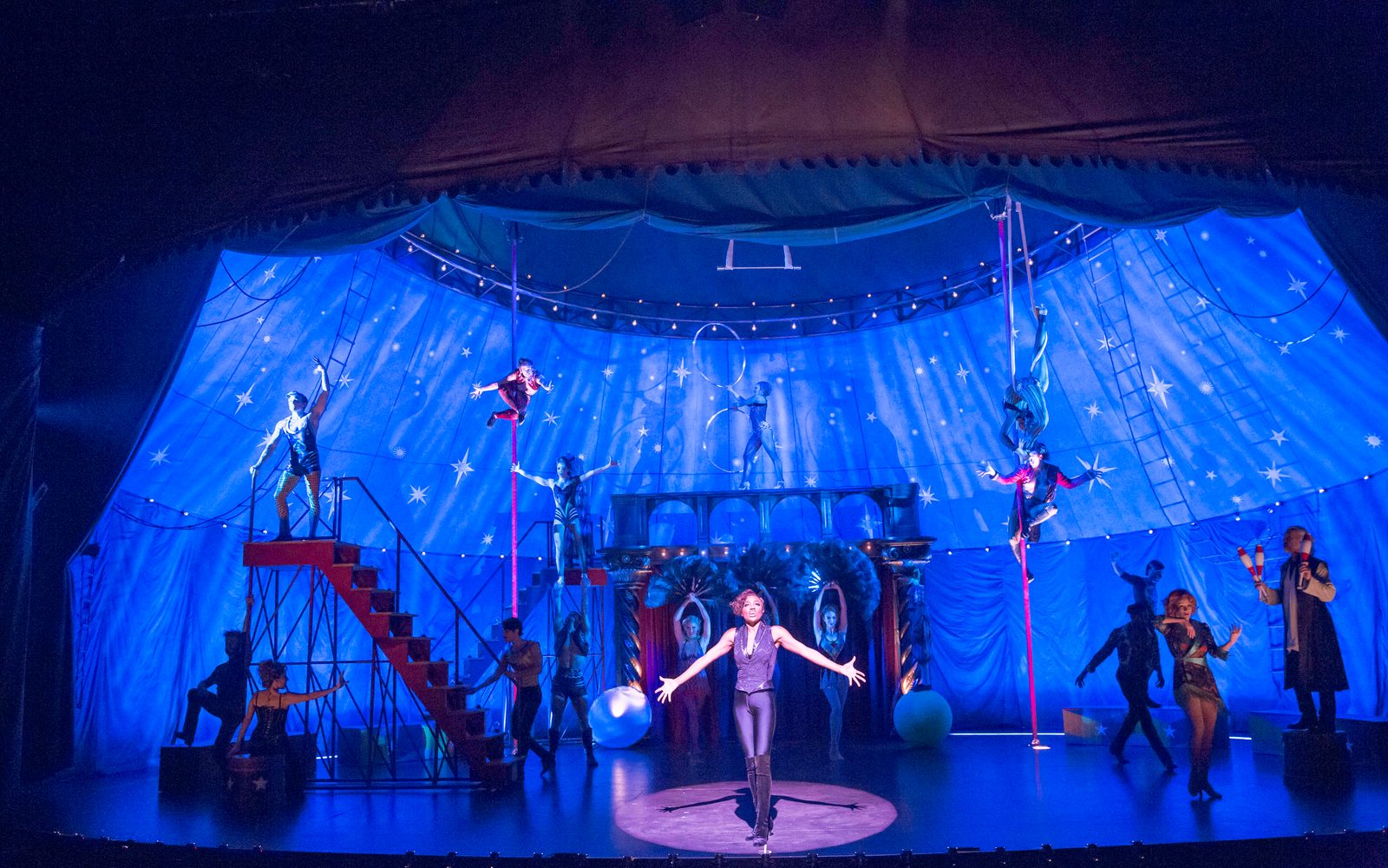 The cast of Pippin at A.R.T.