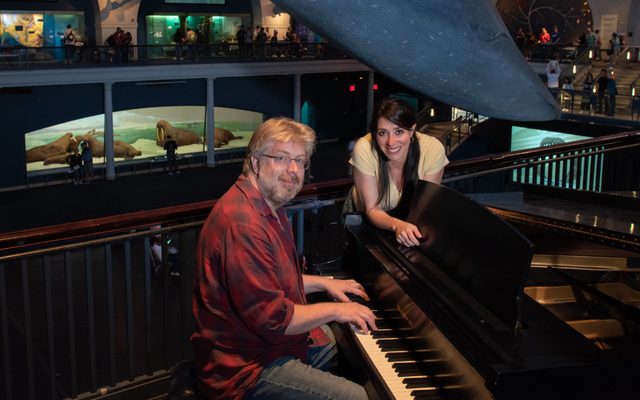 Moby-Dick at AMNH Dave Malloy and Rachel Chavkin at the American Museum of Natural History.