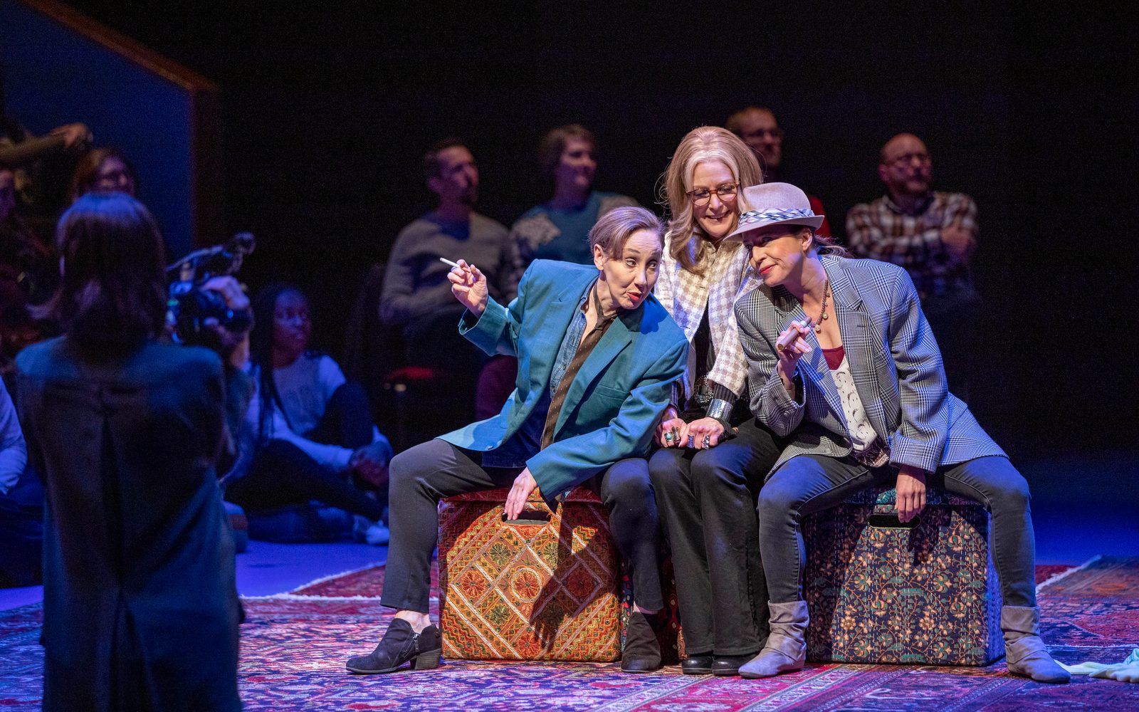 Joanna Glushak, Patricia Kalember, and Erika Stone in Gloria: A Life.