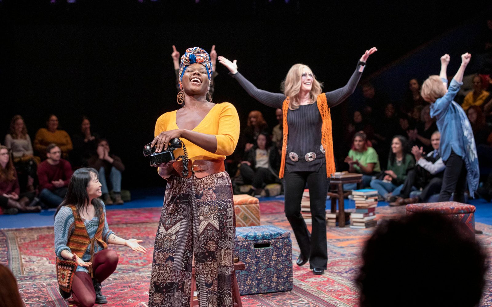 Eunice Wong, Gabriella Beckford, Patricia Kalember, and Joanna Glushak in Gloria: A Life.