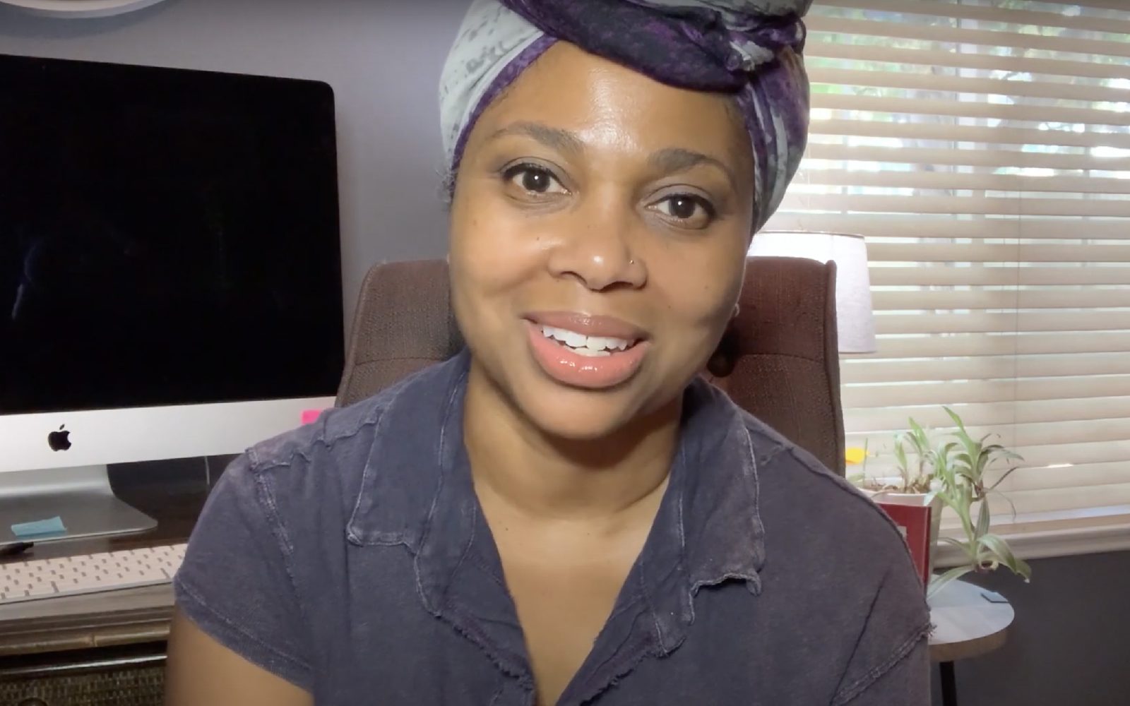 Inda Craig-Galván in her home office.