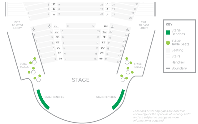Loeb Drama Center Seat Map